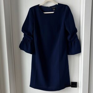 Club Monaco Navy  Puff Sleeve Dress